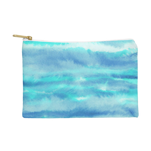 Jacqueline Maldonado Ombre Waves Blue Green Pouch