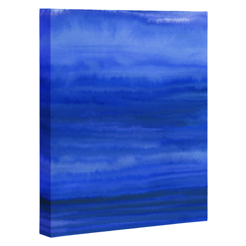 Jacqueline Maldonado Ombre Waves Blue Ocean Art Canvas
