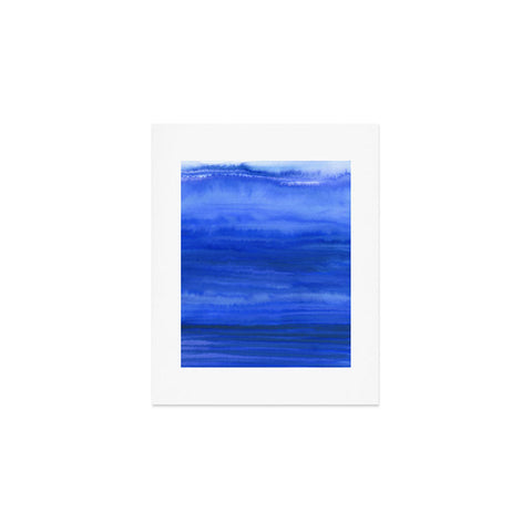 Jacqueline Maldonado Ombre Waves Blue Ocean Art Print