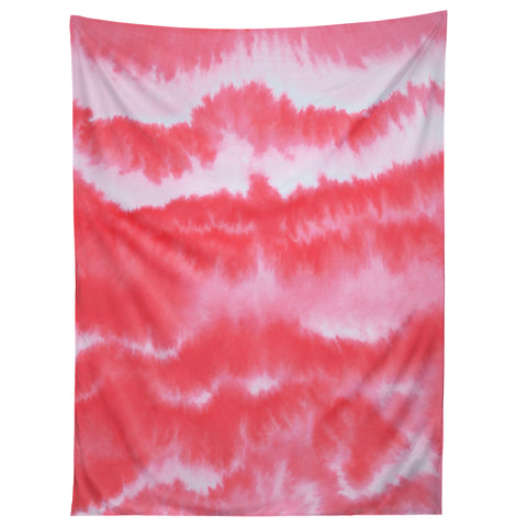 Jacqueline Maldonado Ombre Waves Coral Tapestry