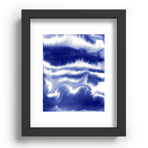 Jacqueline Maldonado Ombre Waves Indigo Recessed Framing Rectangle