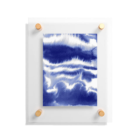 Jacqueline Maldonado Ombre Waves Indigo Floating Acrylic Print