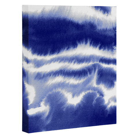 Jacqueline Maldonado Ombre Waves Indigo Art Canvas