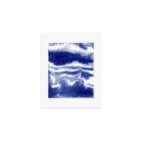 Jacqueline Maldonado Ombre Waves Indigo Art Print