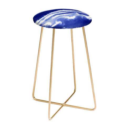Jacqueline Maldonado Ombre Waves Indigo Counter Stool