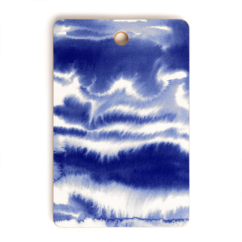 Jacqueline Maldonado Ombre Waves Indigo Cutting Board Rectangle