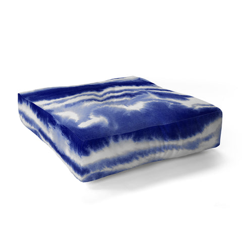 Jacqueline Maldonado Ombre Waves Indigo Floor Pillow Square
