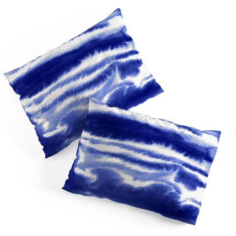 Jacqueline Maldonado Ombre Waves Indigo Pillow Shams