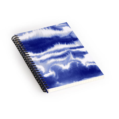 Jacqueline Maldonado Ombre Waves Indigo Spiral Notebook