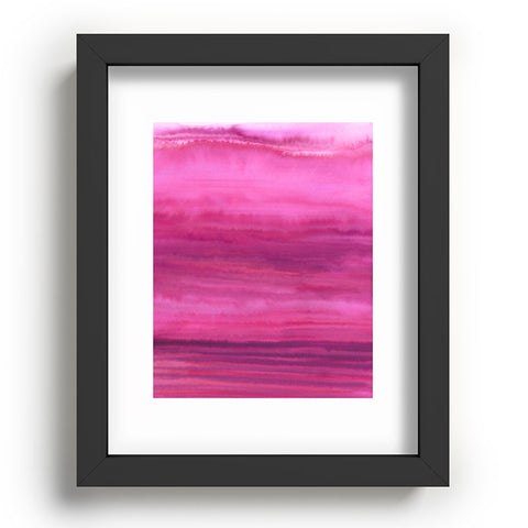 Jacqueline Maldonado Ombre Waves Sunset Recessed Framing Rectangle