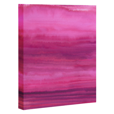 Jacqueline Maldonado Ombre Waves Sunset Art Canvas