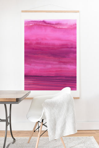 Jacqueline Maldonado Ombre Waves Sunset Art Print And Hanger