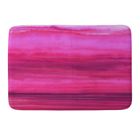 Jacqueline Maldonado Ombre Waves Sunset Memory Foam Bath Mat