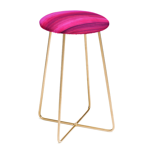 Jacqueline Maldonado Ombre Waves Sunset Counter Stool