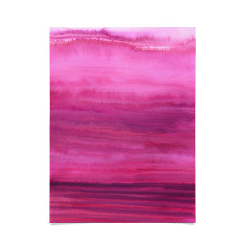 Jacqueline Maldonado Ombre Waves Sunset Poster