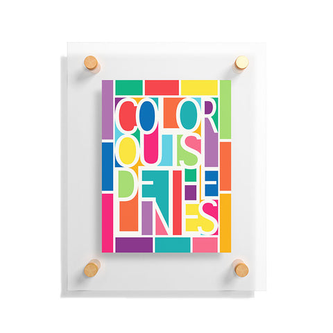 Jacqueline Maldonado Outside The Lines Floating Acrylic Print