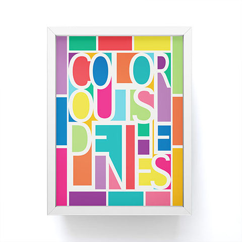 Jacqueline Maldonado Outside The Lines Framed Mini Art Print