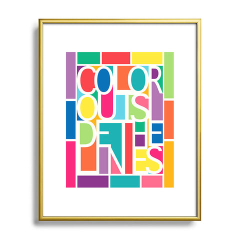 Jacqueline Maldonado Outside The Lines Metal Framed Art Print