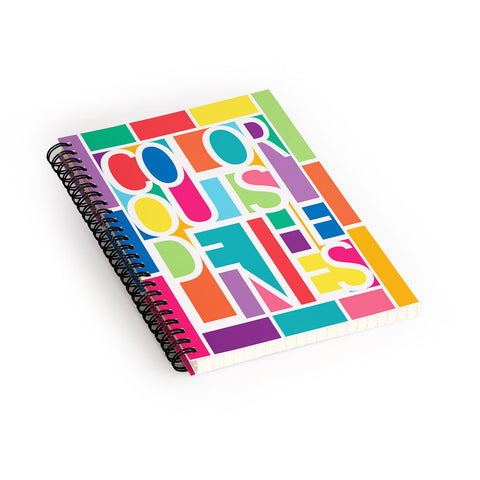 Jacqueline Maldonado Outside The Lines Spiral Notebook