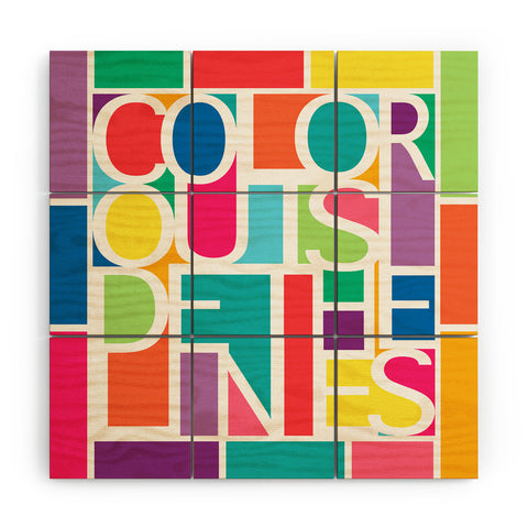 Jacqueline Maldonado Outside The Lines Wood Wall Mural