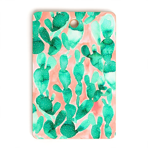 Jacqueline Maldonado Paddle Cactus Blush Cutting Board Rectangle