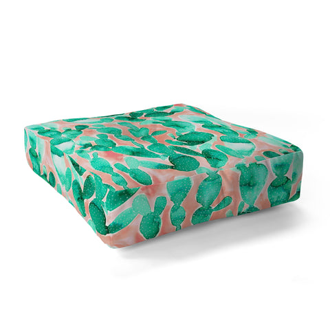 Jacqueline Maldonado Paddle Cactus Blush Floor Pillow Square
