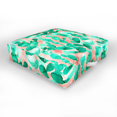 Jacqueline Maldonado Paddle Cactus Blush Outdoor Floor Cushion