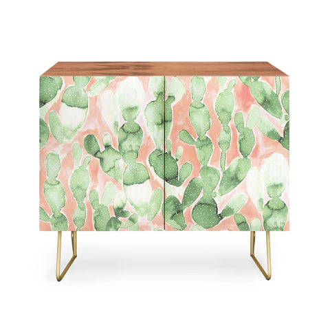 Jacqueline Maldonado Paddle Cactus Pale Green Credenza