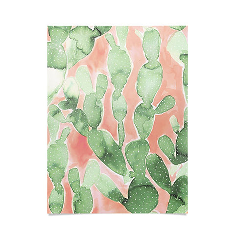 Jacqueline Maldonado Paddle Cactus Pale Green Poster