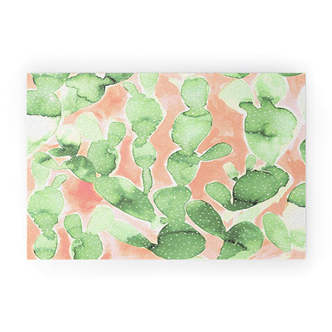 Jacqueline Maldonado Paddle Cactus Pale Green Welcome Mat