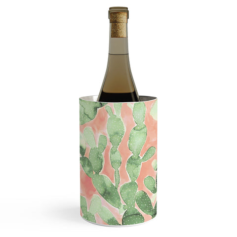 Jacqueline Maldonado Paddle Cactus Pale Green Wine Chiller