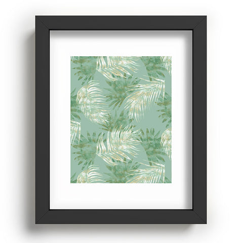 Jacqueline Maldonado Palms Overlay Green Recessed Framing Rectangle