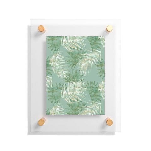 Jacqueline Maldonado Palms Overlay Green Floating Acrylic Print