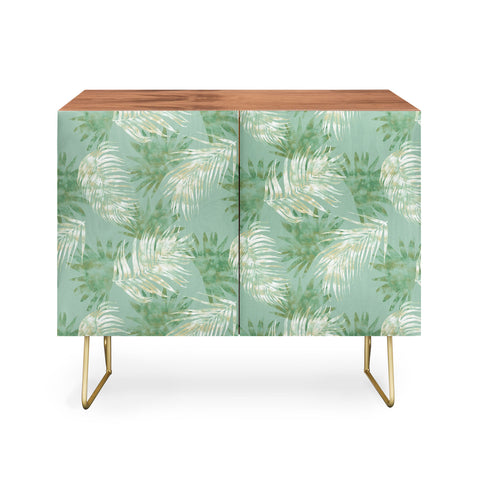 Jacqueline Maldonado Palms Overlay Green Credenza