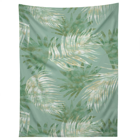 Jacqueline Maldonado Palms Overlay Green Tapestry