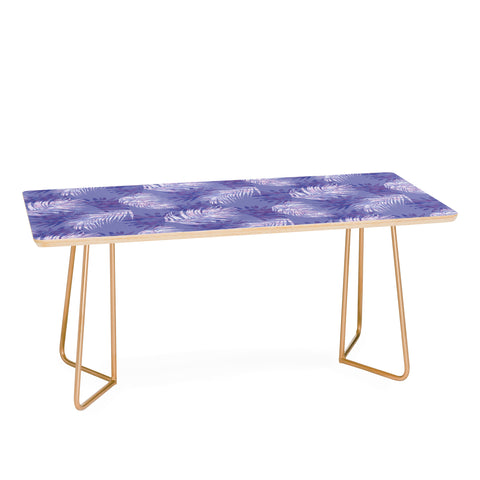 Jacqueline Maldonado Palms Overlay Purple Coffee Table