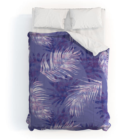 Jacqueline Maldonado Palms Overlay Purple Comforter