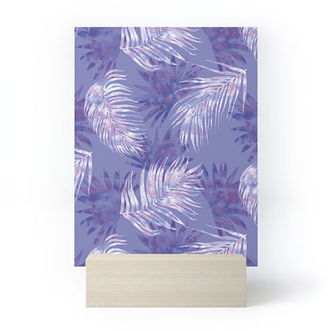 Jacqueline Maldonado Palms Overlay Purple Mini Art Print