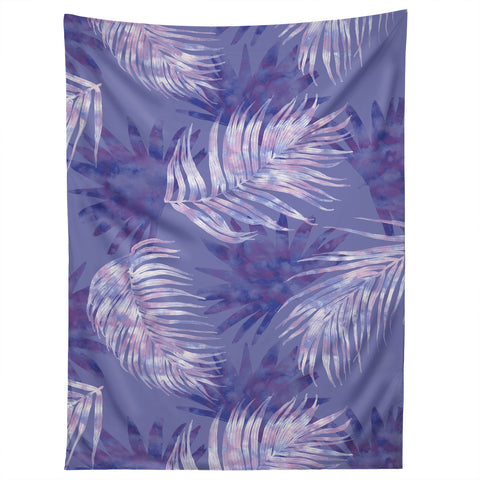 Jacqueline Maldonado Palms Overlay Purple Tapestry