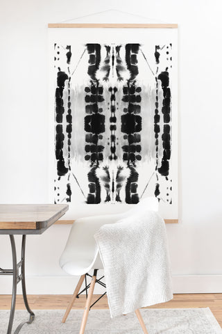 Jacqueline Maldonado Paradigm Black and White Art Print And Hanger