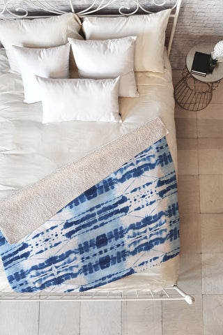 Jacqueline Maldonado Paradigm Blue Fleece Throw Blanket