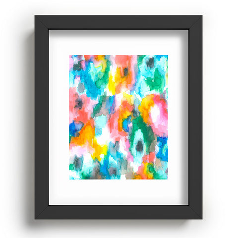 Jacqueline Maldonado Paradise Ikat Watercolor Recessed Framing Rectangle