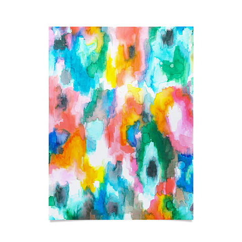 Jacqueline Maldonado Paradise Ikat Watercolor Poster