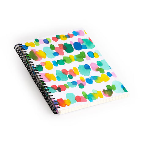 Jacqueline Maldonado Paradise Watercolor Dots Spiral Notebook