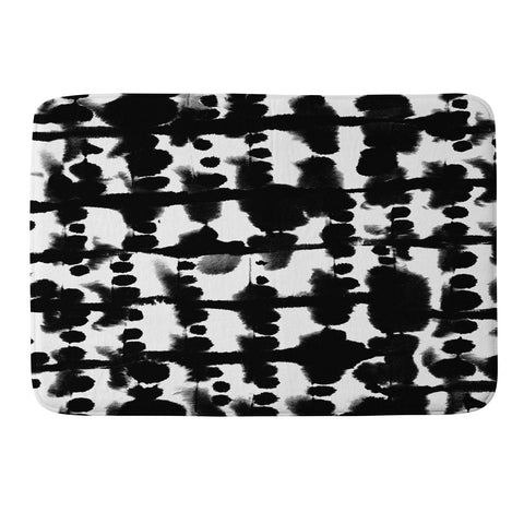 Jacqueline Maldonado Parallel Black and White Memory Foam Bath Mat