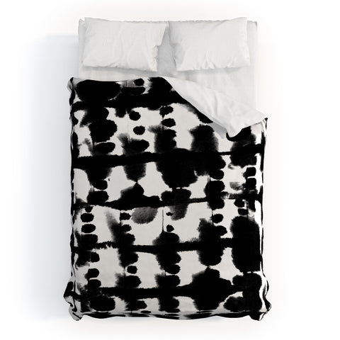 Jacqueline Maldonado Parallel Black and White Duvet Cover