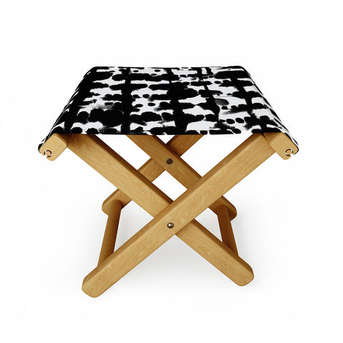 Jacqueline Maldonado Parallel Black and White Folding Stool