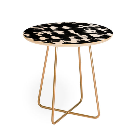 Jacqueline Maldonado Parallel Black and White Round Side Table