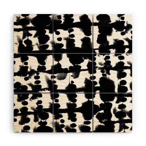 Jacqueline Maldonado Parallel Black and White Wood Wall Mural