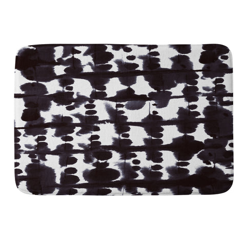 Jacqueline Maldonado Parallel Cool Black Memory Foam Bath Mat